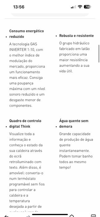 Caldeira mista Baxi PLATINUM MAX PLUS 33/33 F ( NOVA)