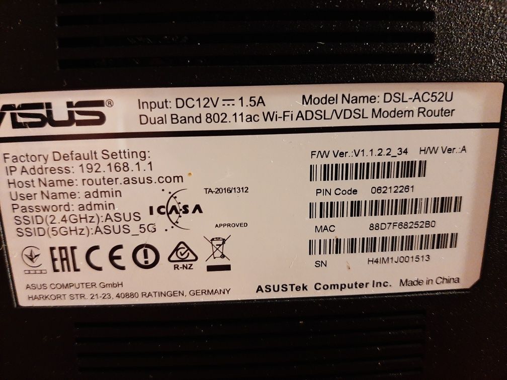 Modem-Router ASUS DSL-AC52U