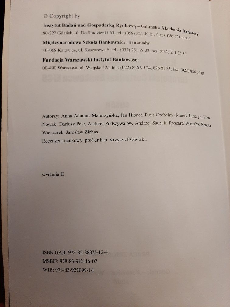 Bankowowość dla praktyków Europejski Certyfikat Bankowca EFCB 2 tomy