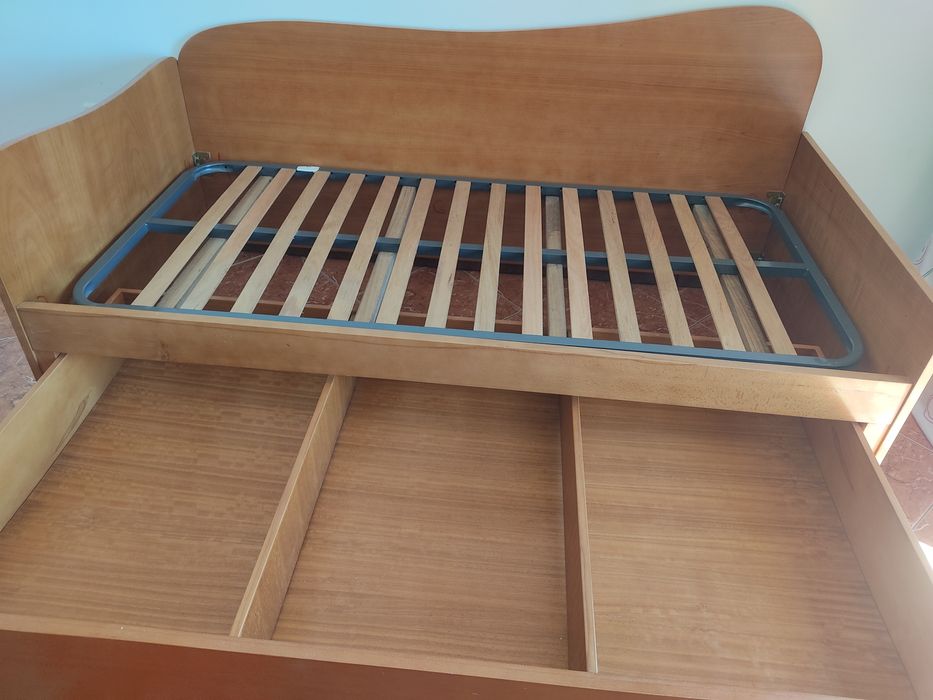 Cama de Solteiro com Gavetão