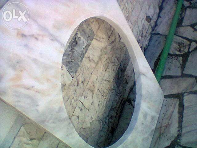 Pedra Mármore para lavatório WC