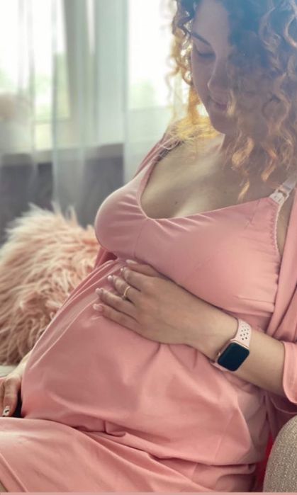 Нічна сорочка Розмір: L персиковий колір