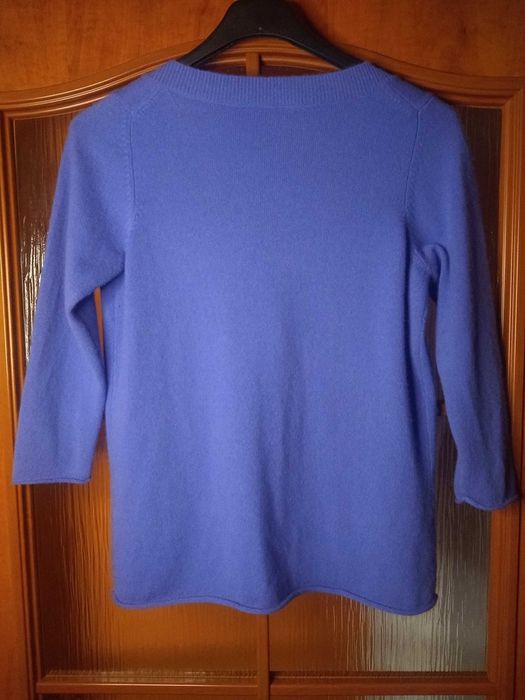 Super elegancki i delikatny sweterek z kaszmiru, 100% Kaszmir, Roz M/L