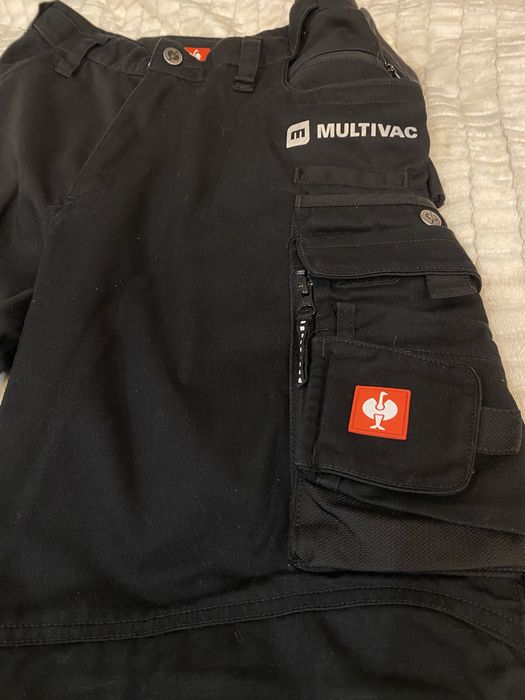 Męskie spodnie robocze logowane czarne marki Engelbert Strauss