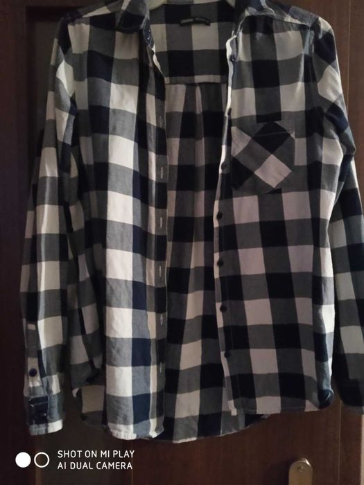 Koszula w kratę dziewczęca roz 34 / XS