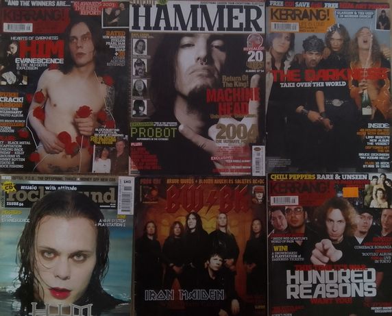 Журналы Metal Hammer,Kerrang,Rock Sound