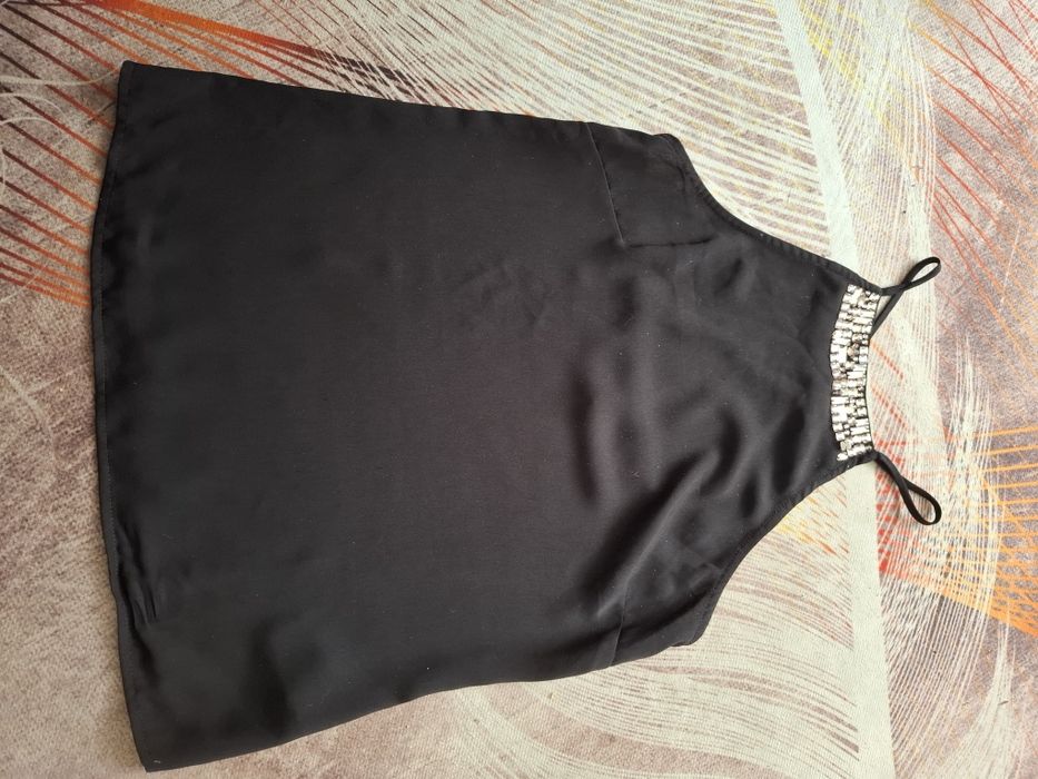 H&M rozm.34 XS czarna bluzeczka top na ramiączkach