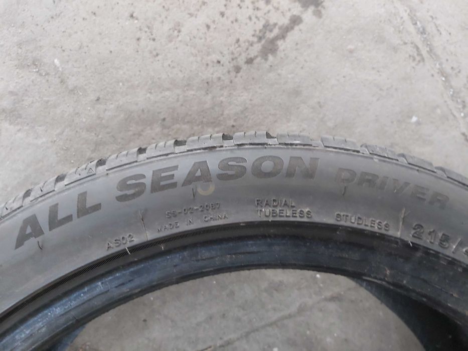 215/45R18 Dwie używane opony całoroczne Imperial