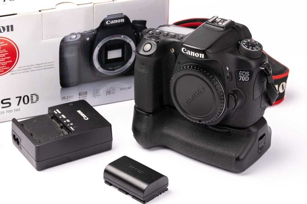 Canon EOS 70D + Grip - Stan idealny