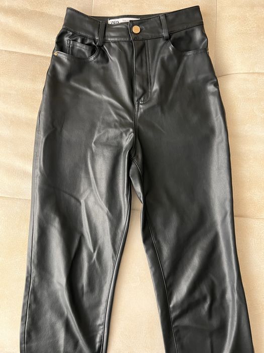 Штани Zara з екошкіри