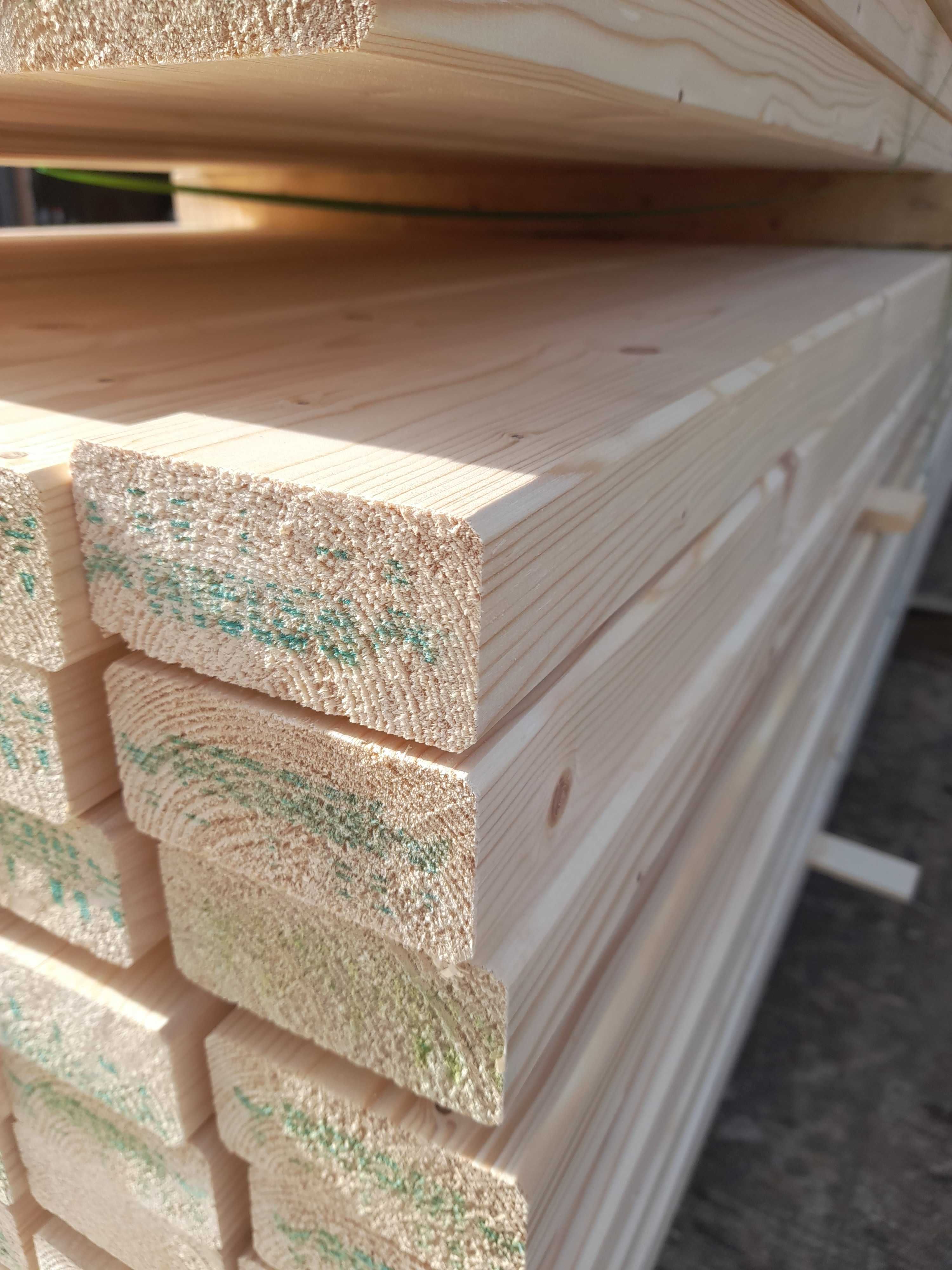 Drewno konstrukcyjne sucha strugana kantówka legar belka gr.45mm c24