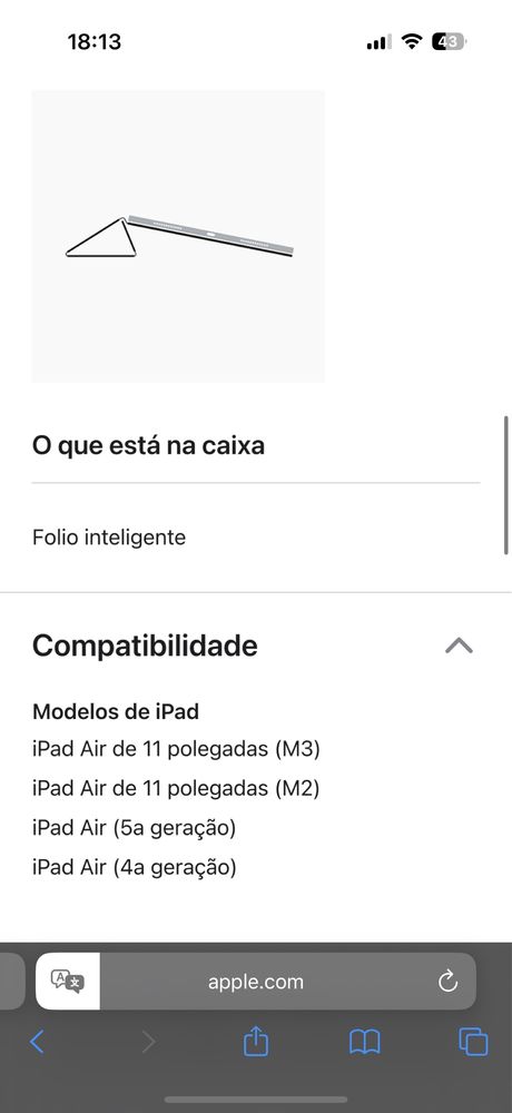 Smart Folio / Capa Ipad Air 11 M3