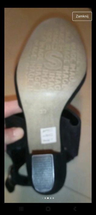 Sandały skòrzane z zakrytymi palcami/39