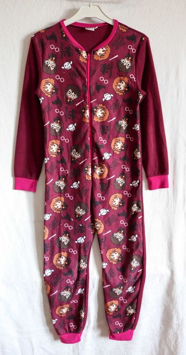 Дитяча піжама +штани Гаррі Поттер тепле кігурумі сліп 134-140 Хогвартс