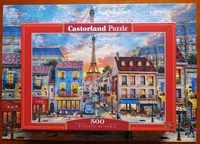 Puzzle CASTORLAND 500 - Streets of Paris kompletne