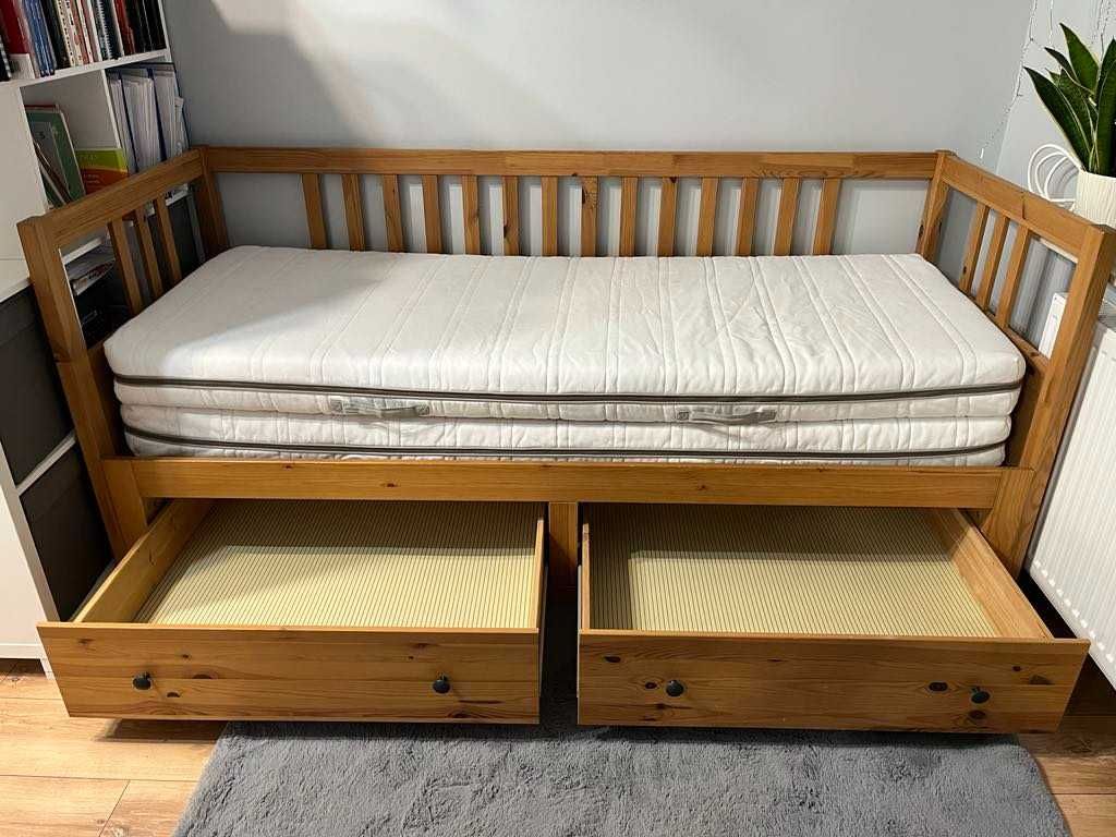Łóżko rozkładane Hemnes z litego drewna IKEA. ZAREZERWOWANE