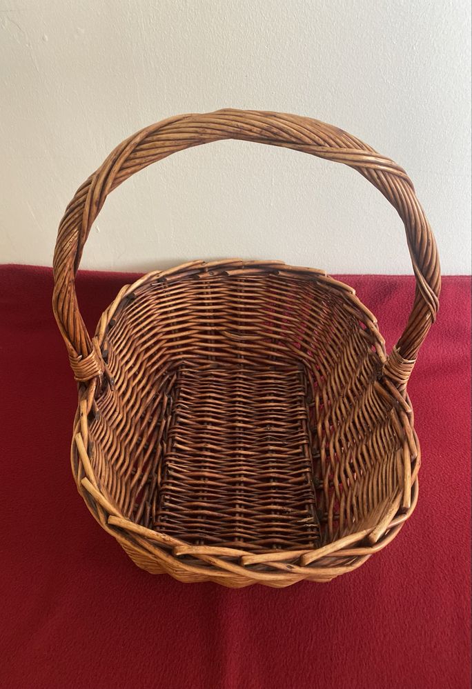 Cesta grande com pega em vime, Nova