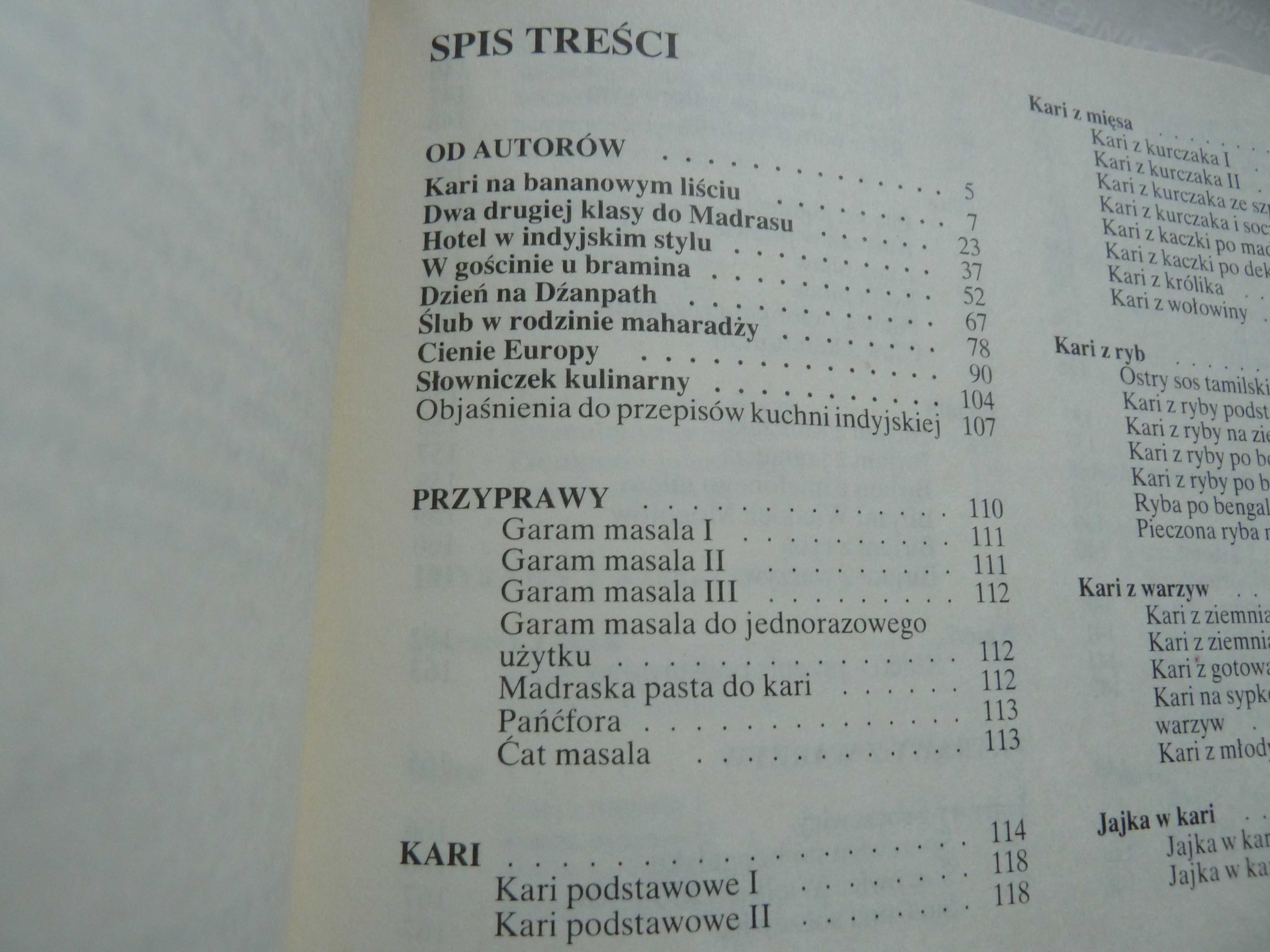 Kari na bananowym liściu  J. Pałecka  O. Sobański Kuchnia indyjska