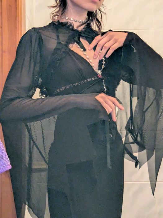 Болеро накидки готичні рукава довгі мереживні