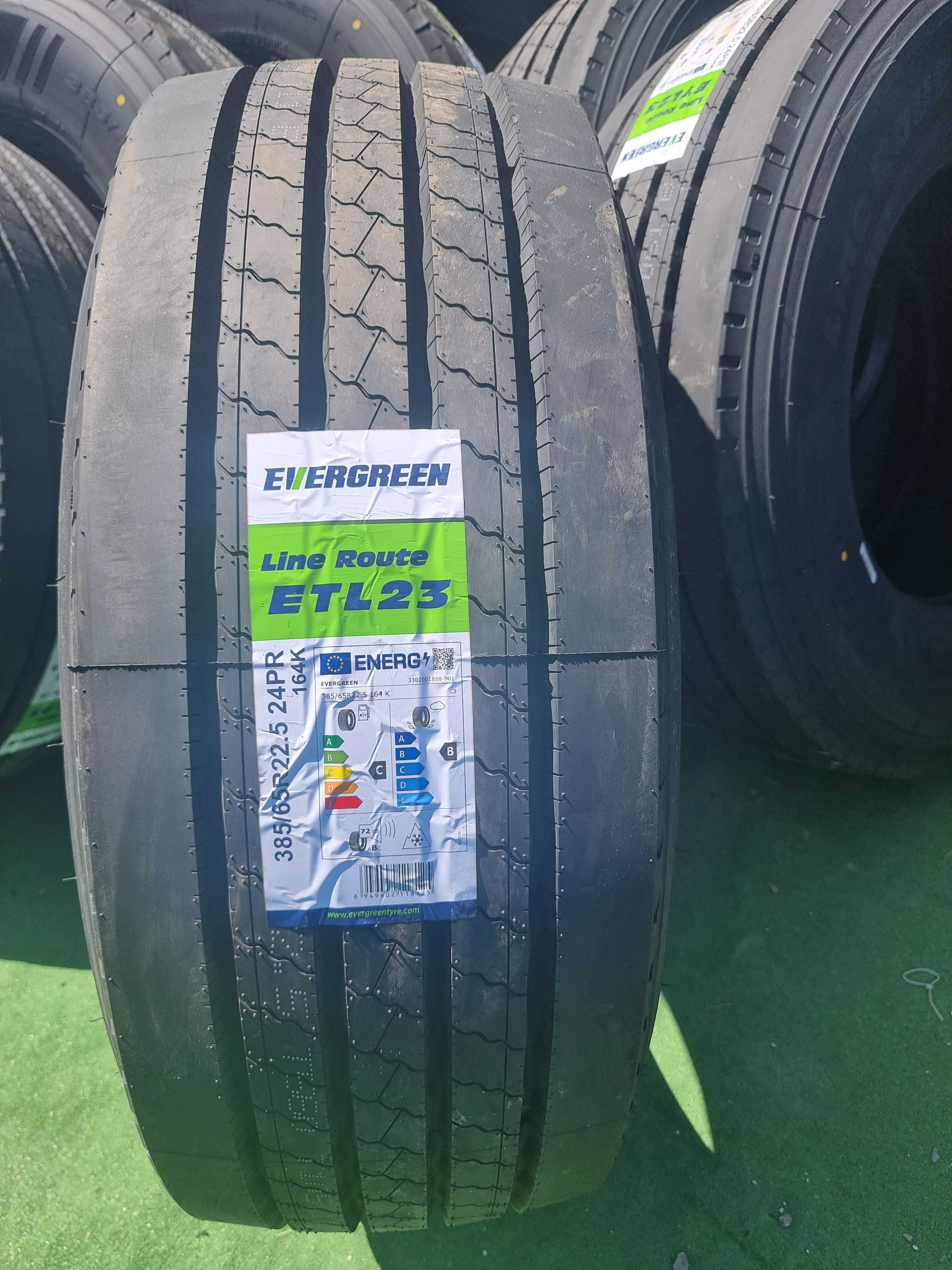 Nowe opony 385/65R22.5 Evergreen ETL23 - 24PR - PREMIUM - c. brutto