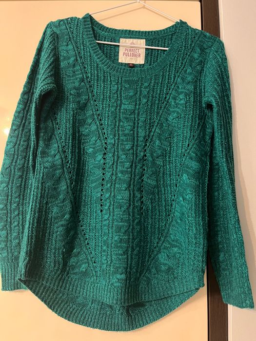 Sweter zielony XS