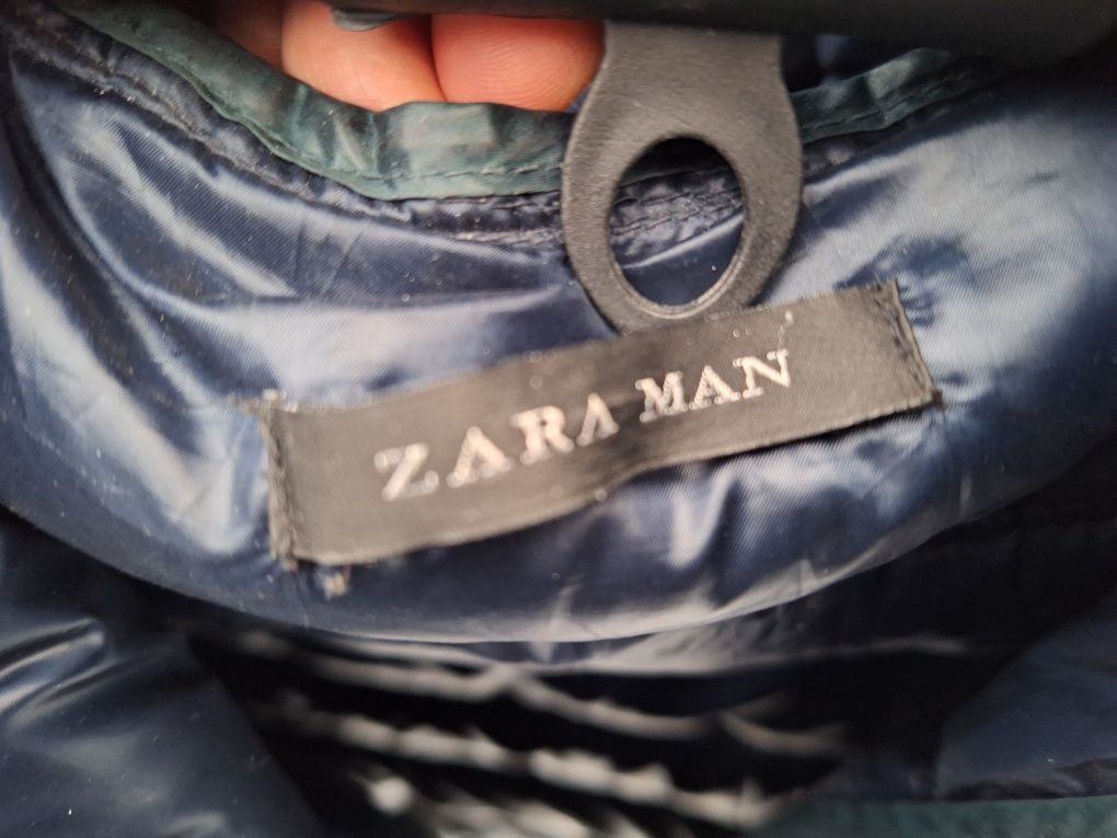 Zara man męska puchowa pierze puch L