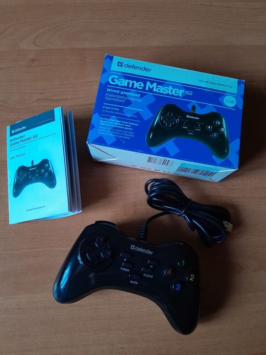 Джойстик Геймпад дротовий Defender Game Master G2 PC Black