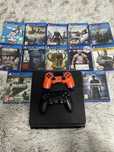 Ps 4 slim 500 GB dwa pady gry
