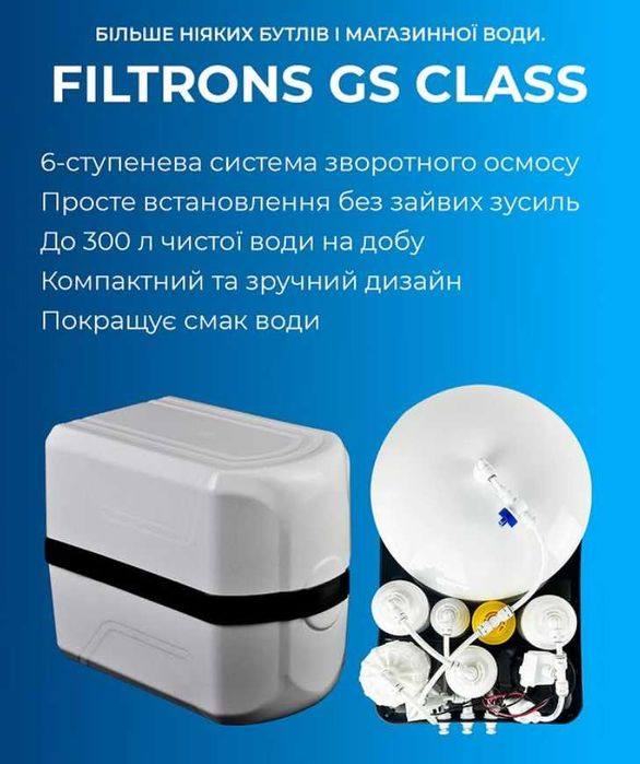 Обратный осмос Фильтронс с минерализатором в корпусе фильтр для воды