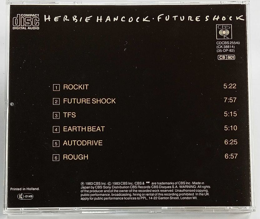Herbie Hancock – Future Shock CD 1983 stare wydanie japońskie!