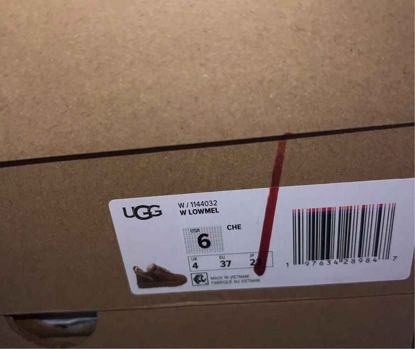 Кросівки зимові оригінал UGG lowmel sneakers black chestnut sand