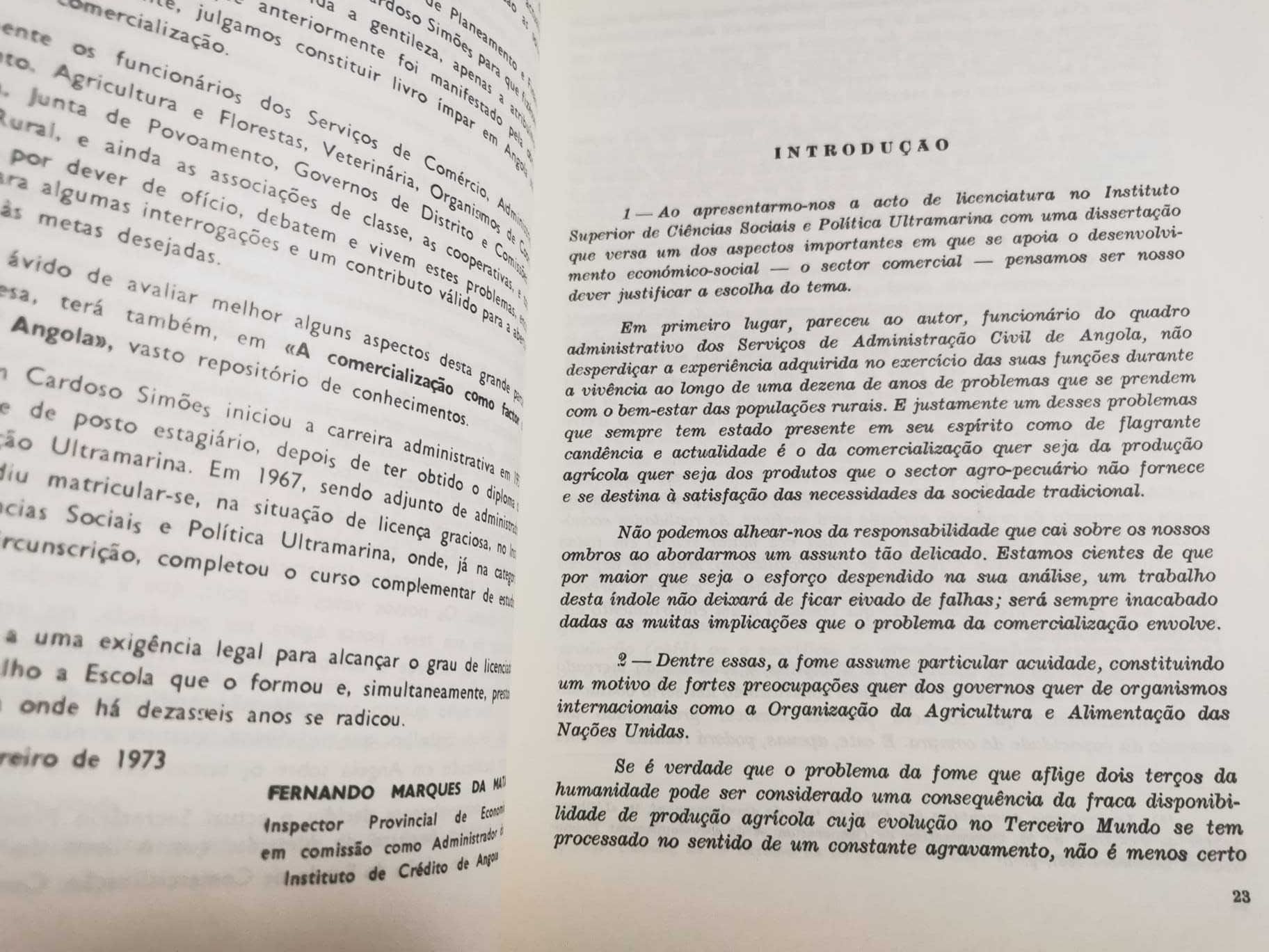 A Comercialização como Factor de Promoção Social em Angola