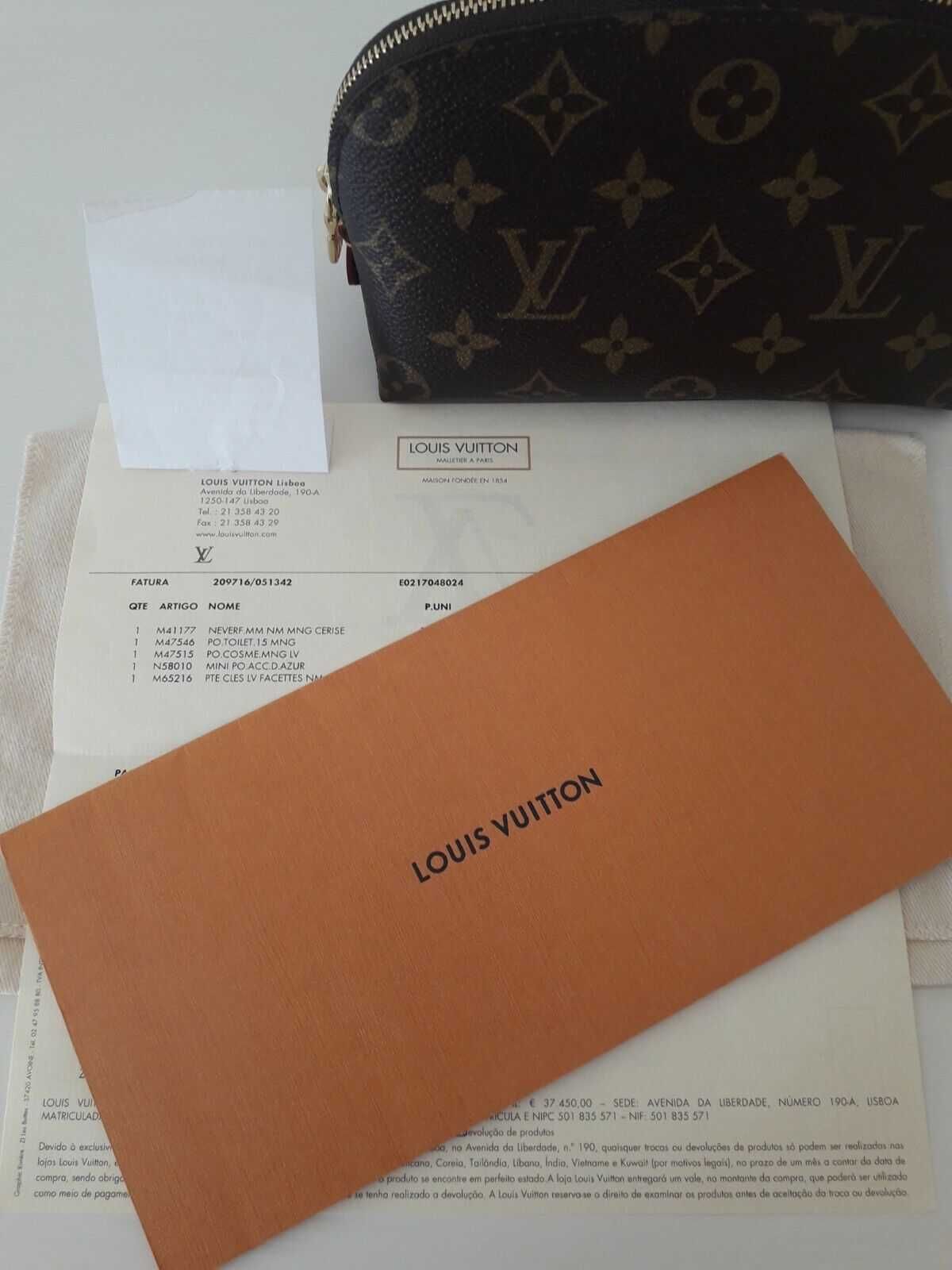 Original LOUIS VUITTON Pochette Cosmetic Pouch M47515 - NOVA