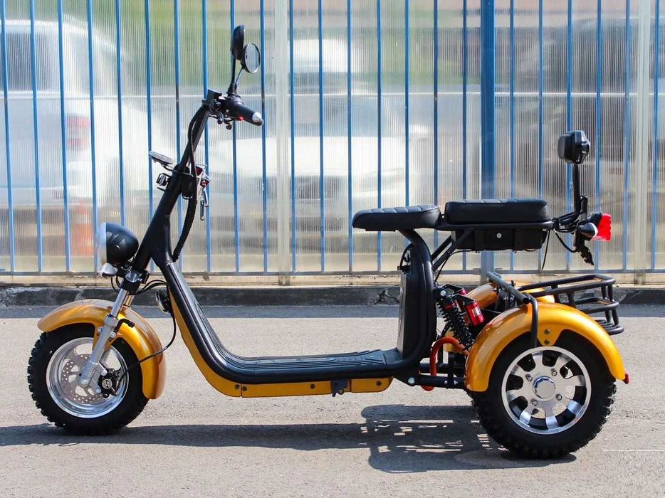 Електроскутер Citycoco Trio 2000W, акумулятор 60V 20Ah дальність 70 км