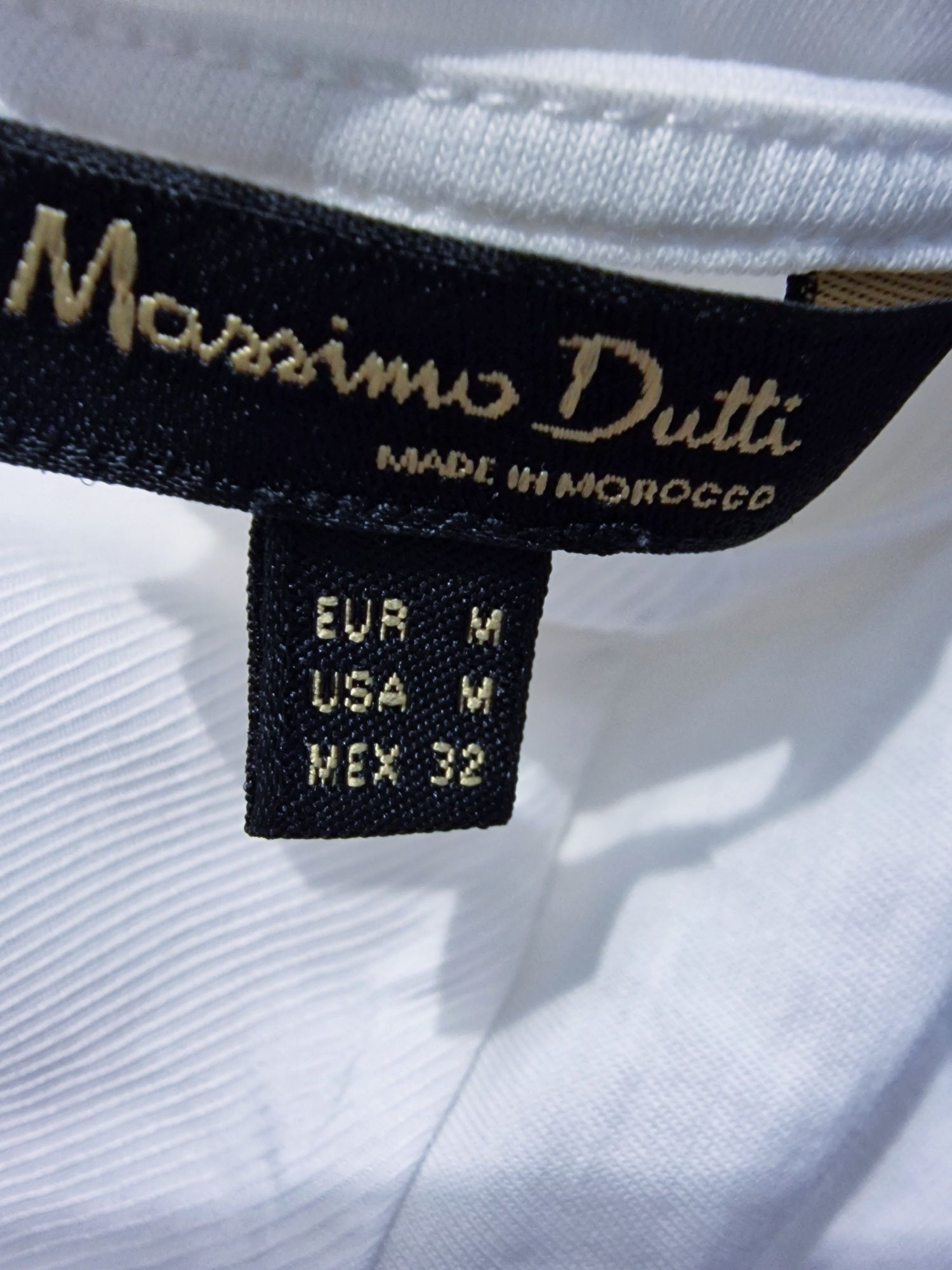 Bluzka biala "Massimo Dutti".
