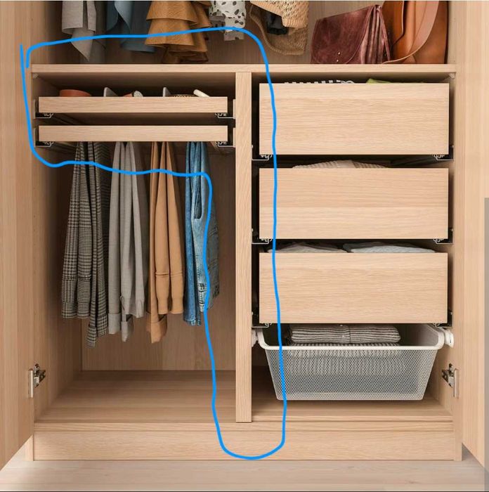 Ikea Komplement - przegroda do obudowy /wieszak na spodnie