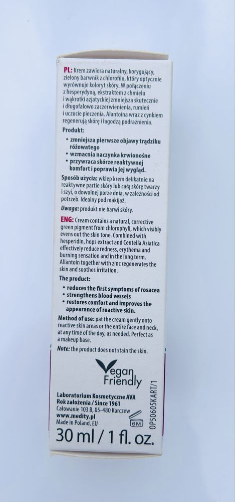 Medity+ krem na trądzik różowaty, 30ml