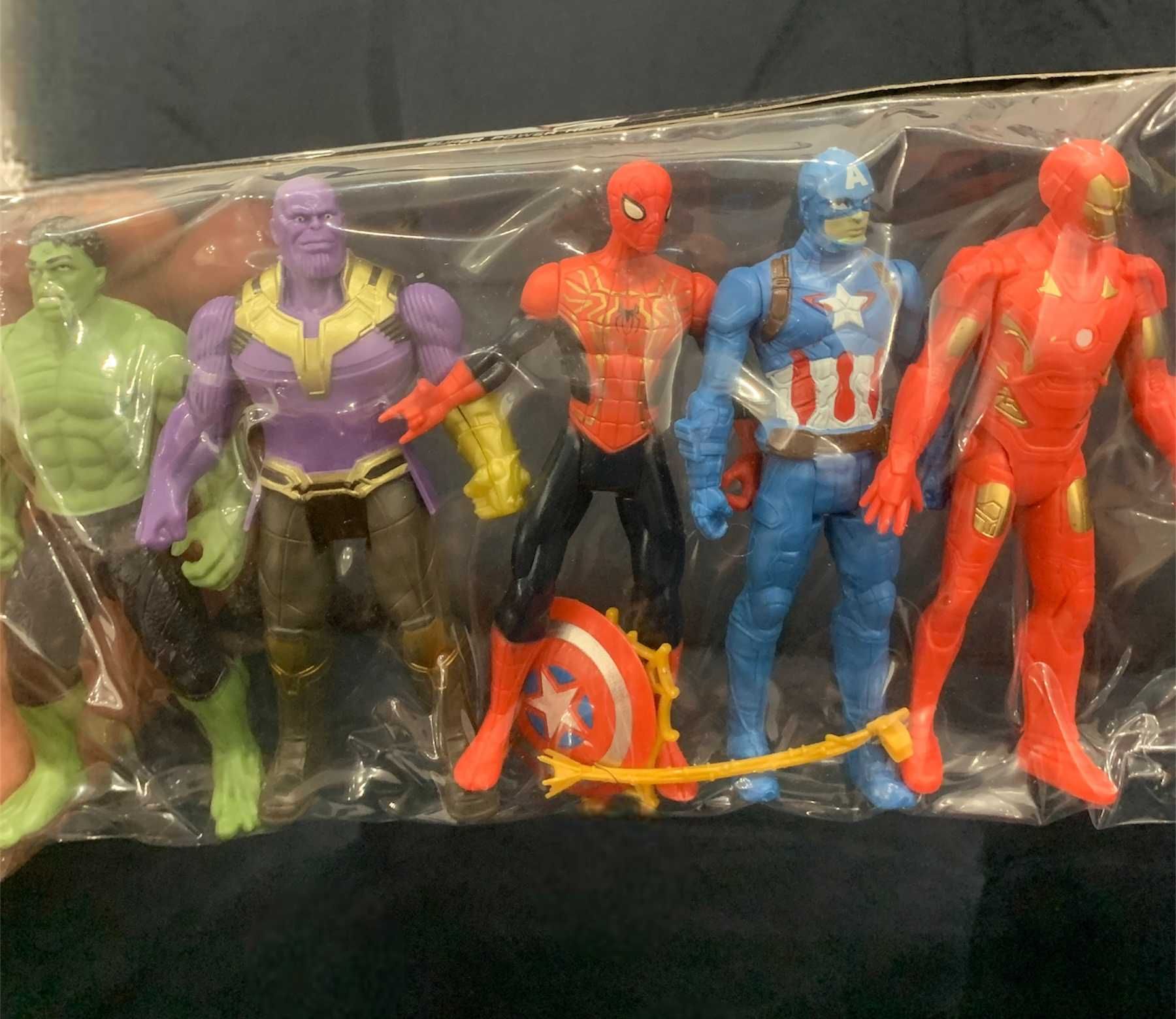 Zestaw figurek Avengers (5 sztuk) 12 cm Hulk Thor Spiderman IronMan