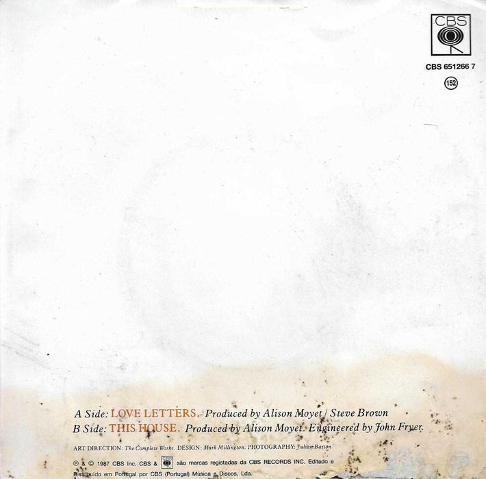 Alison Moyet - - - - - Love Letters - - - - - Single