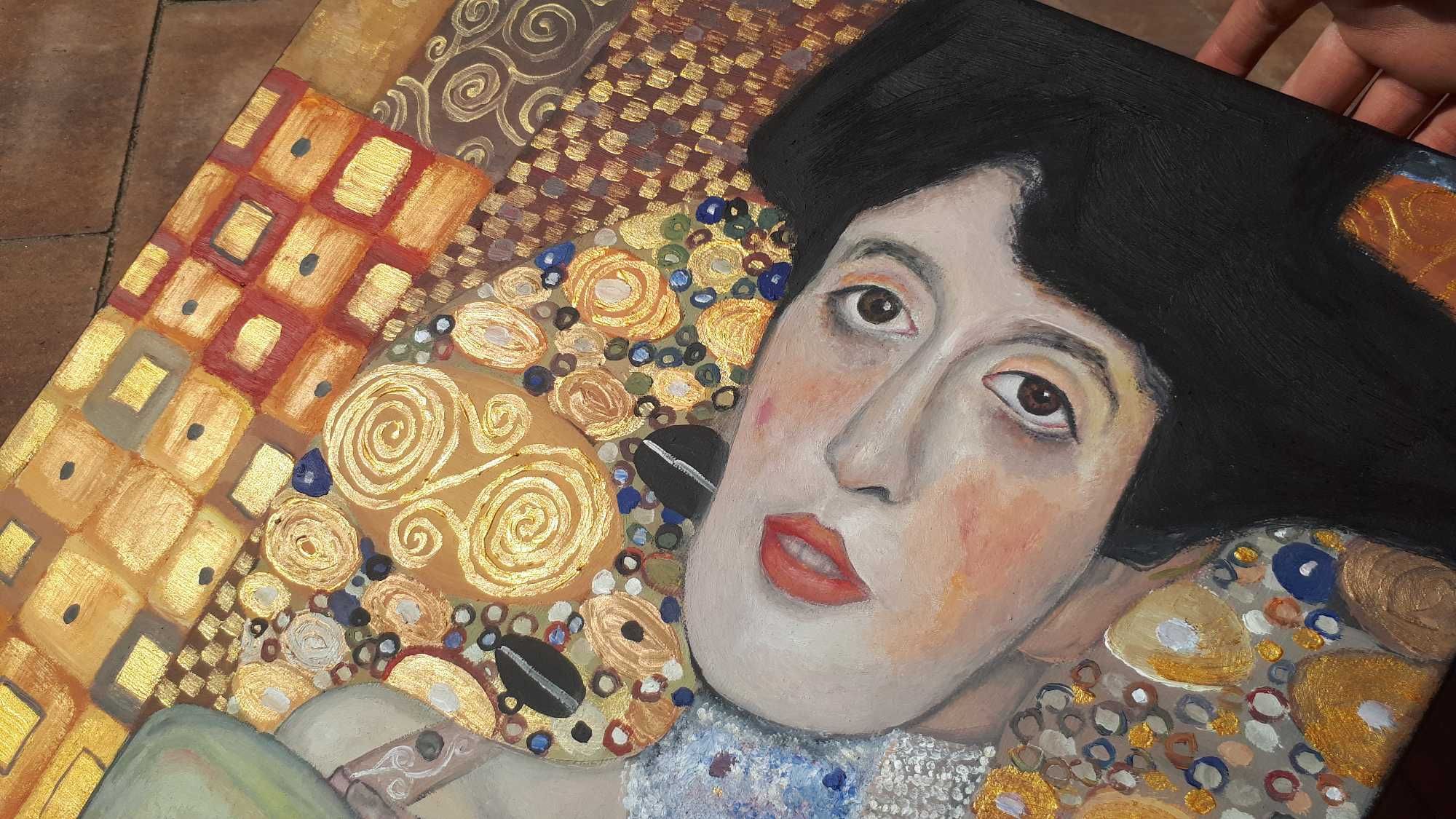 Gustav Klimt "Portret Adele Bloch-Bauer" - obraz olejny na płótnie