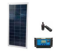 PANEL Fotowoltaiczny Solarny 100W 12V + KONTROLER
