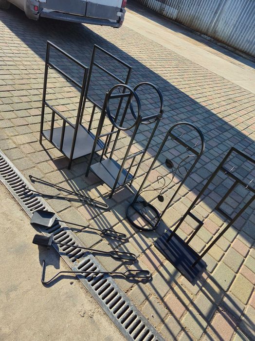 Кований набір для каміну LOFT №8