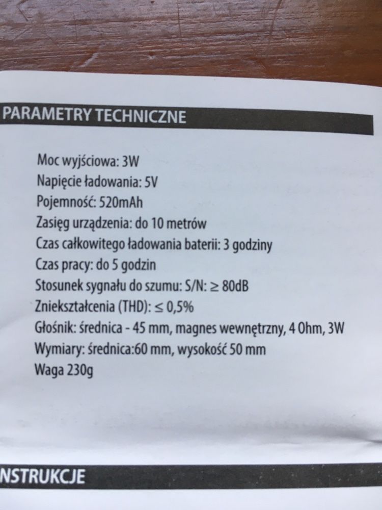 Głośnik bluetooth Bosch z kartą pamięci