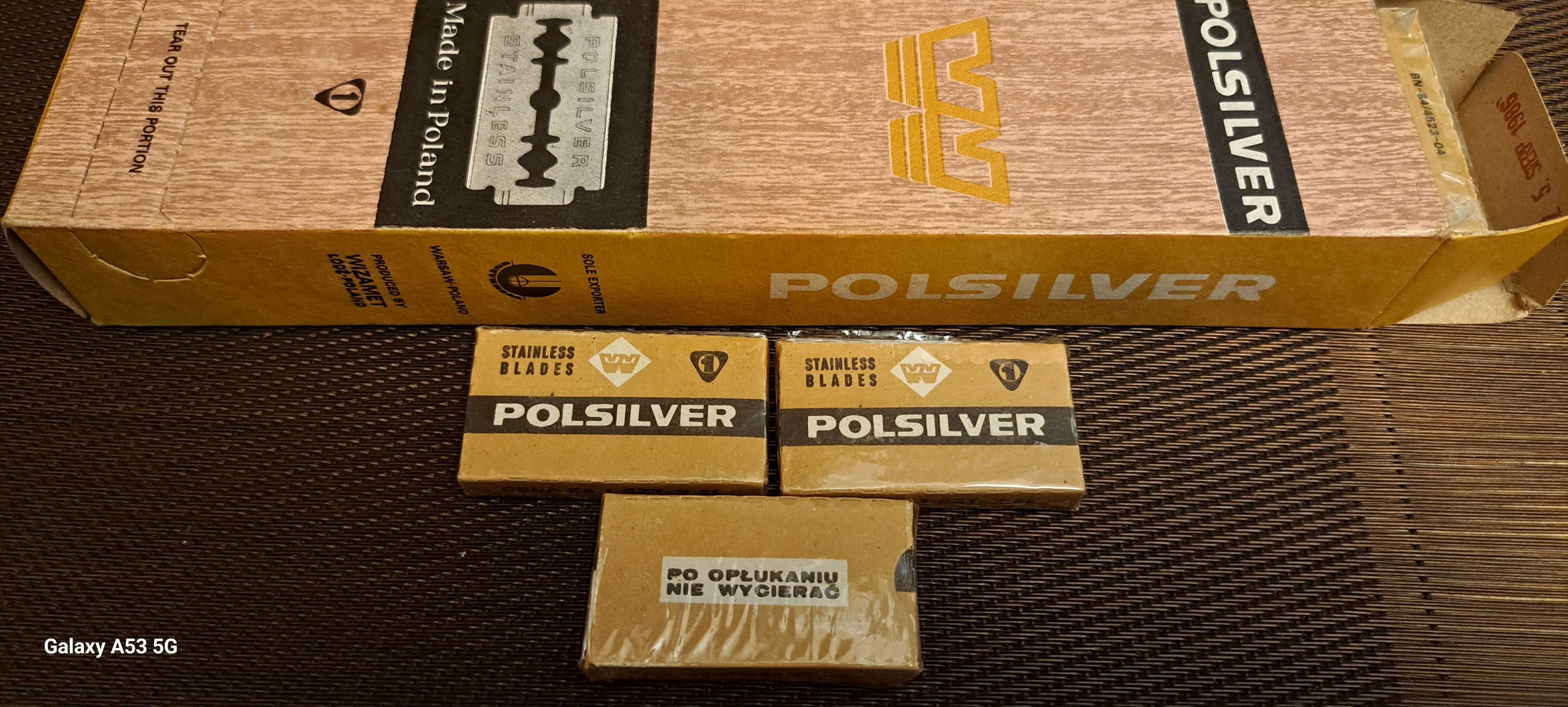 Żyletki POLSILVER - producent Wizamet  okres PRL
