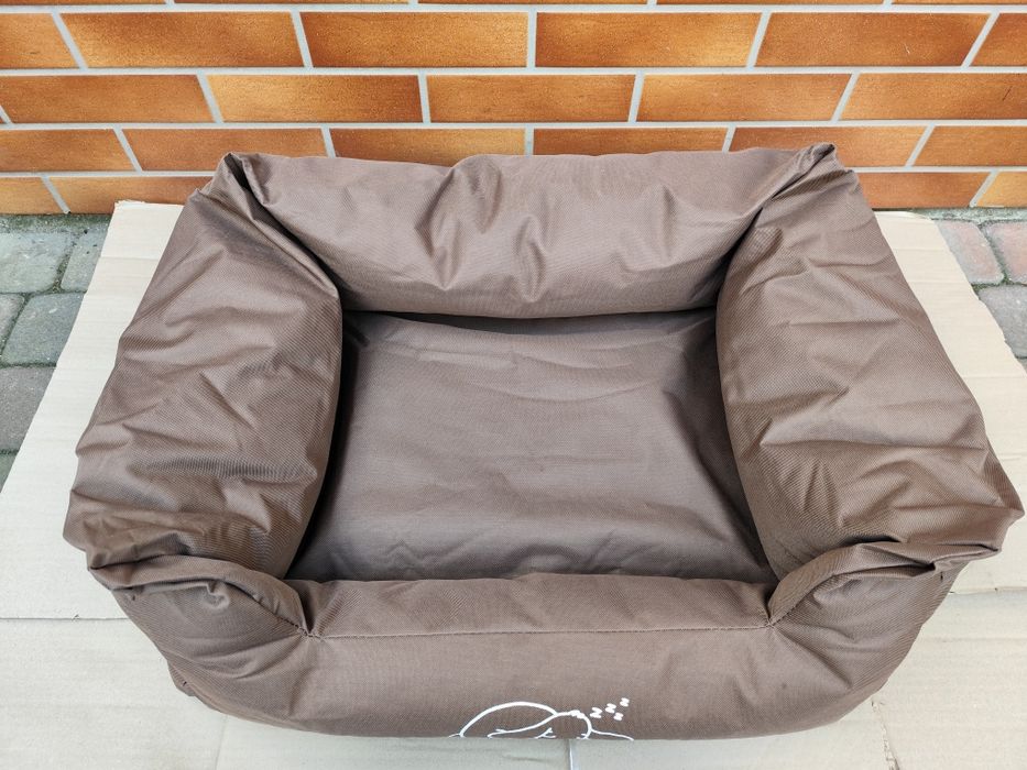 Solidne legowisko dla psa - brązowe - 75x60 cm