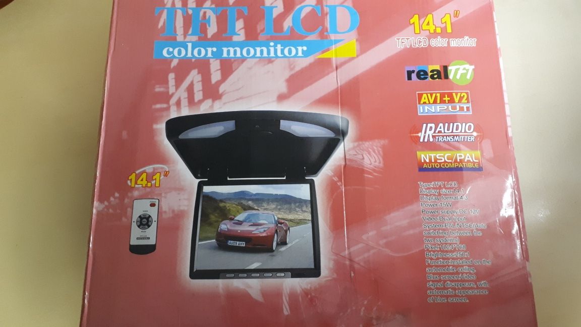 Монитор потолочный для авто Klyde Ultra KU-2141 BL чёрный