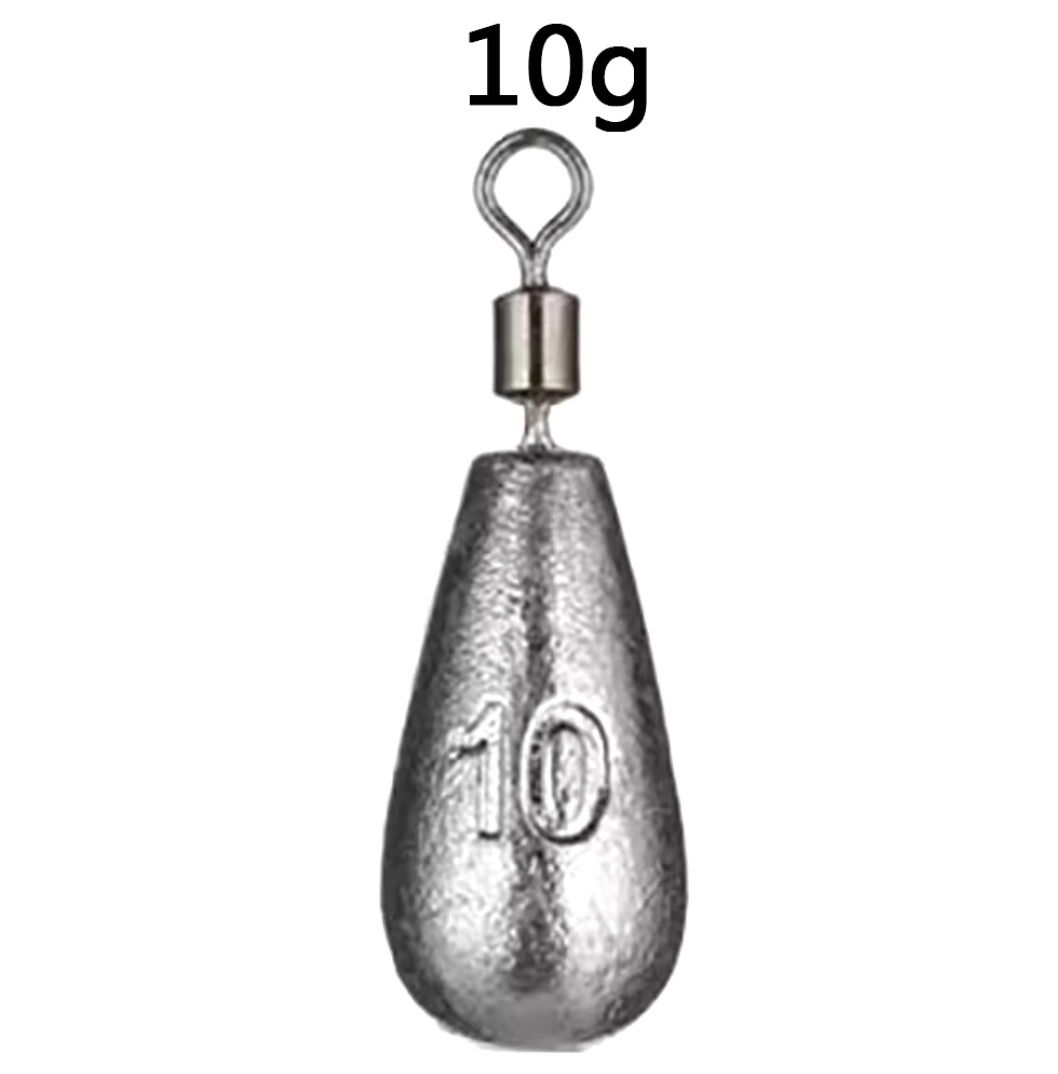Ciężarek wędkarski 10g z krętlikiem / łezka
