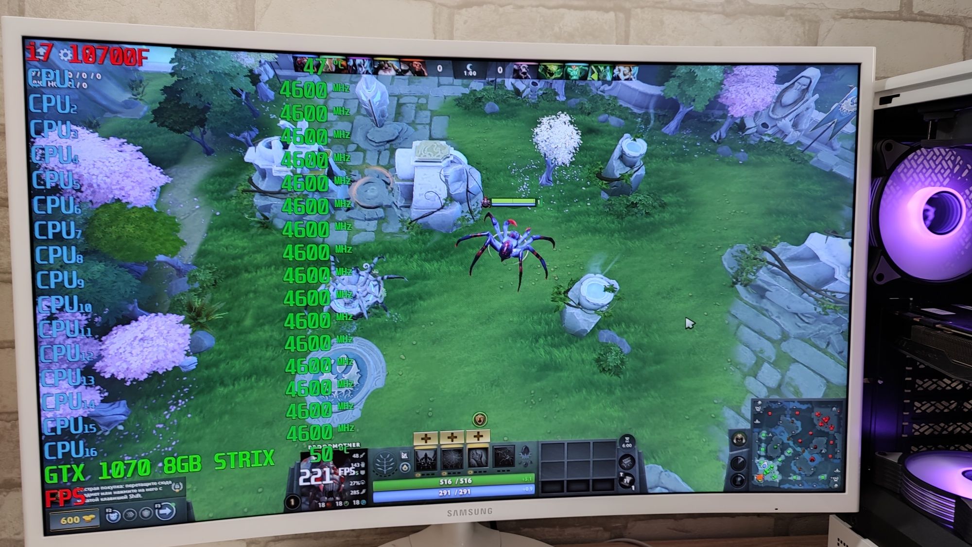 Игровой ПК i7 10700 RTX 3070 STRIX CS2 GTA 5 WOT fortnite RUST dota2