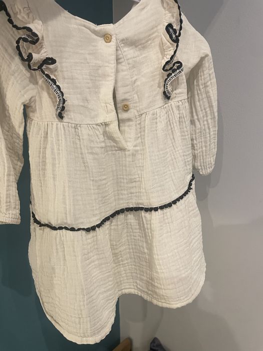 Sukienka chrzciny roczek 80/86 h&m