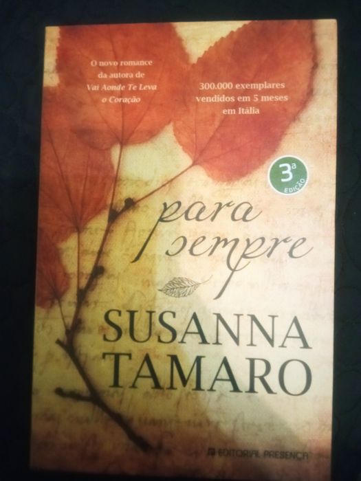 Livro "para sempre" de Susana Tamaro